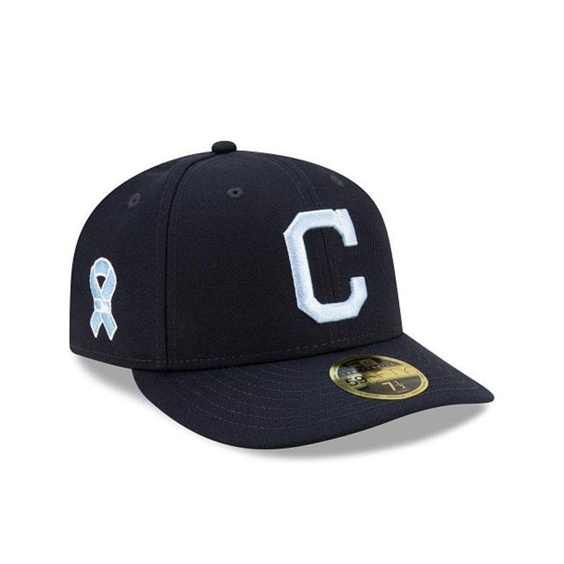 MLB Cleveland Indians Father's Day Low Profile 59Fifty Fitted (WGZ4237) - Blue New Era Caps